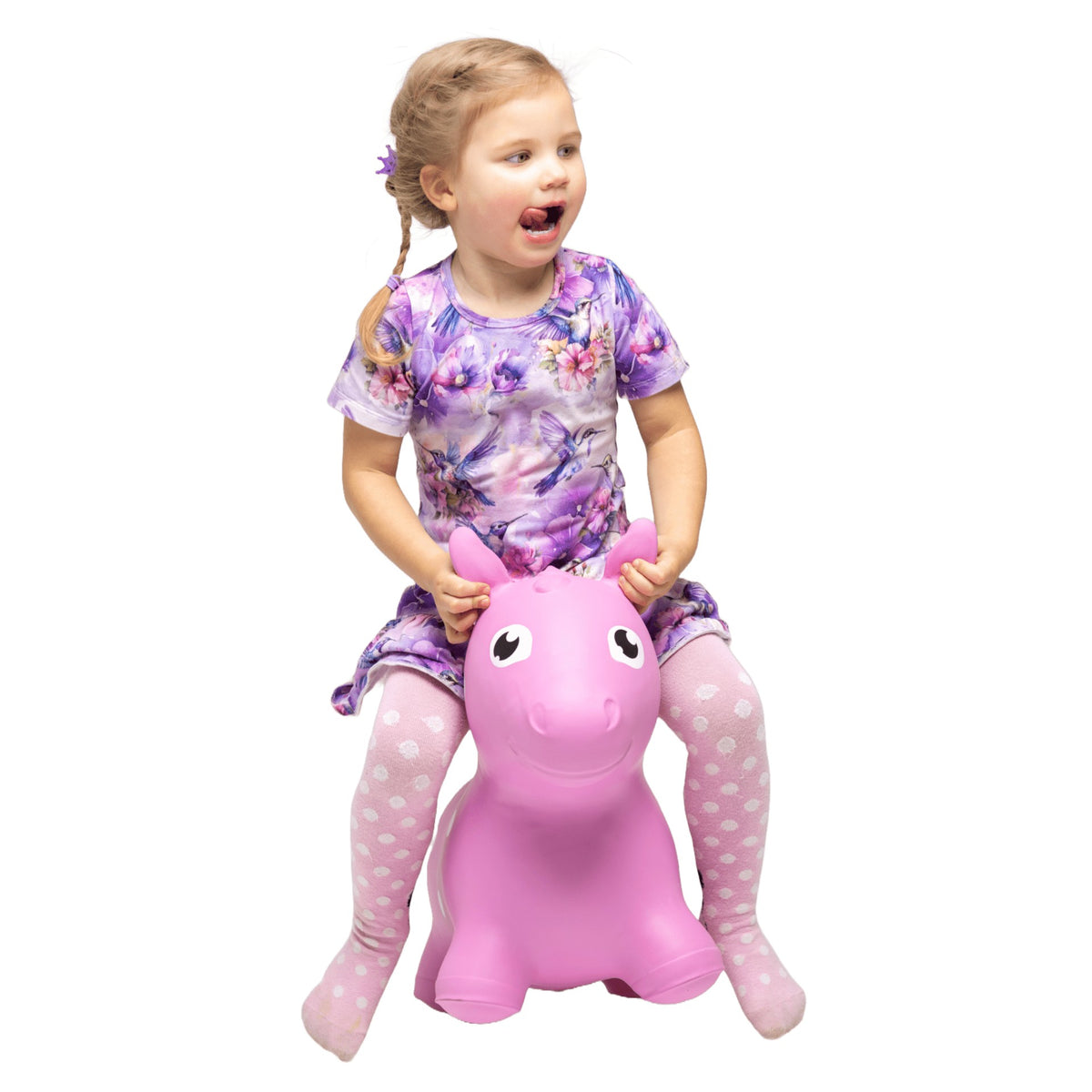Hüpftier JUMPY Pferd Rosa Gerardo's Toys