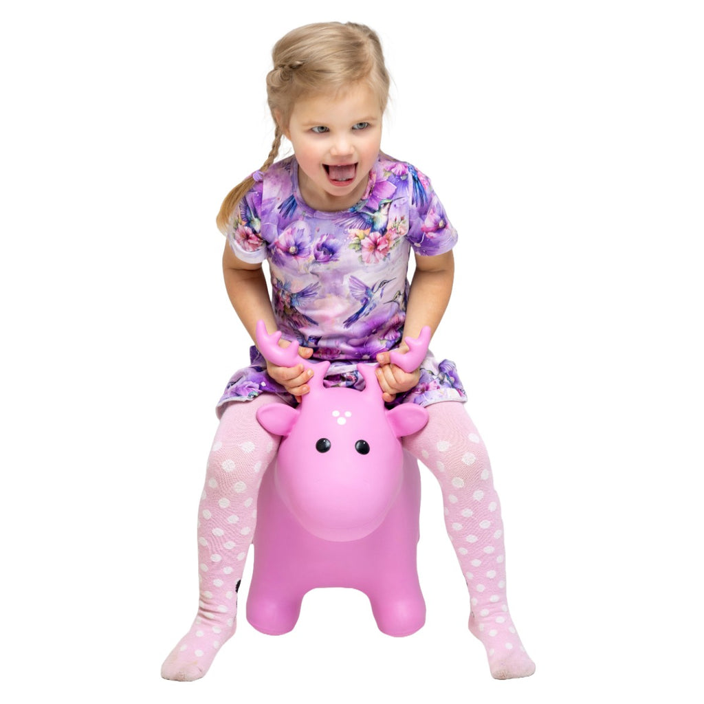 Animal sauteur JUMPY élan rose Gerardo's Toys