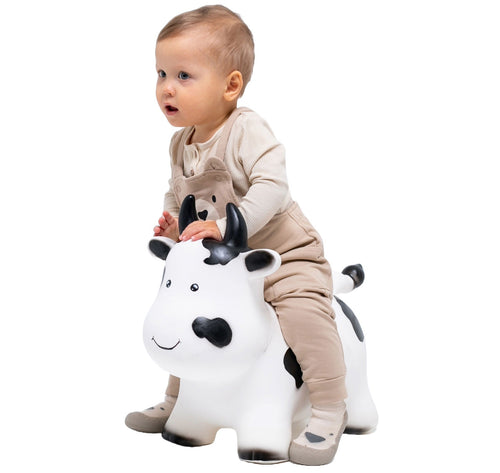 Animal sauteur JUMPY vache blanc Gerardo's Toys – vue 2