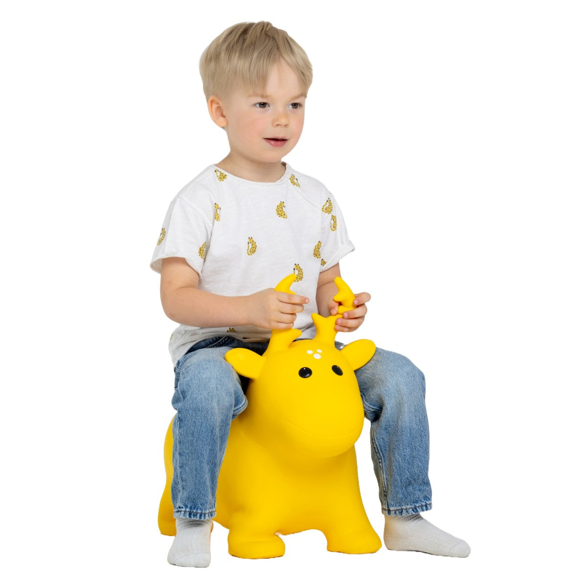 Animal sauteur JUMPY élan jaune Gerardo's Toys – vue 2