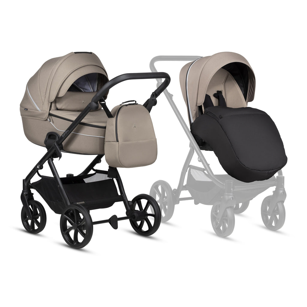 Poussette 2 en 1 Fjordi V2 Taupe Noordi