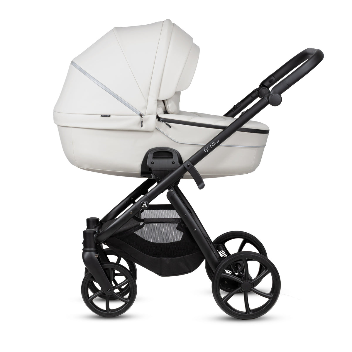Poussette 2 en 1 Fjordi V2 Leather Cloud Noordi – vue 3