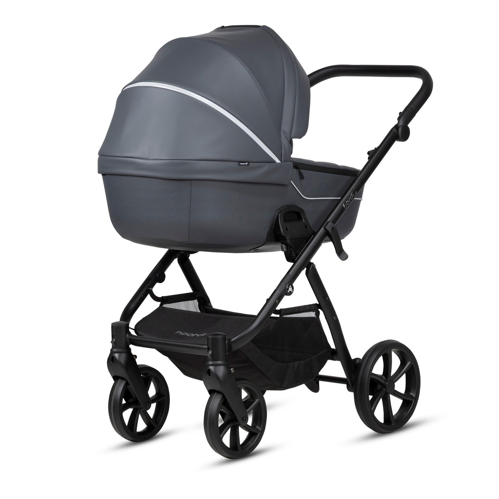 Poussette 2 en 1 Fjordi V2 Leather Shadow Grey Noordi – vue 4