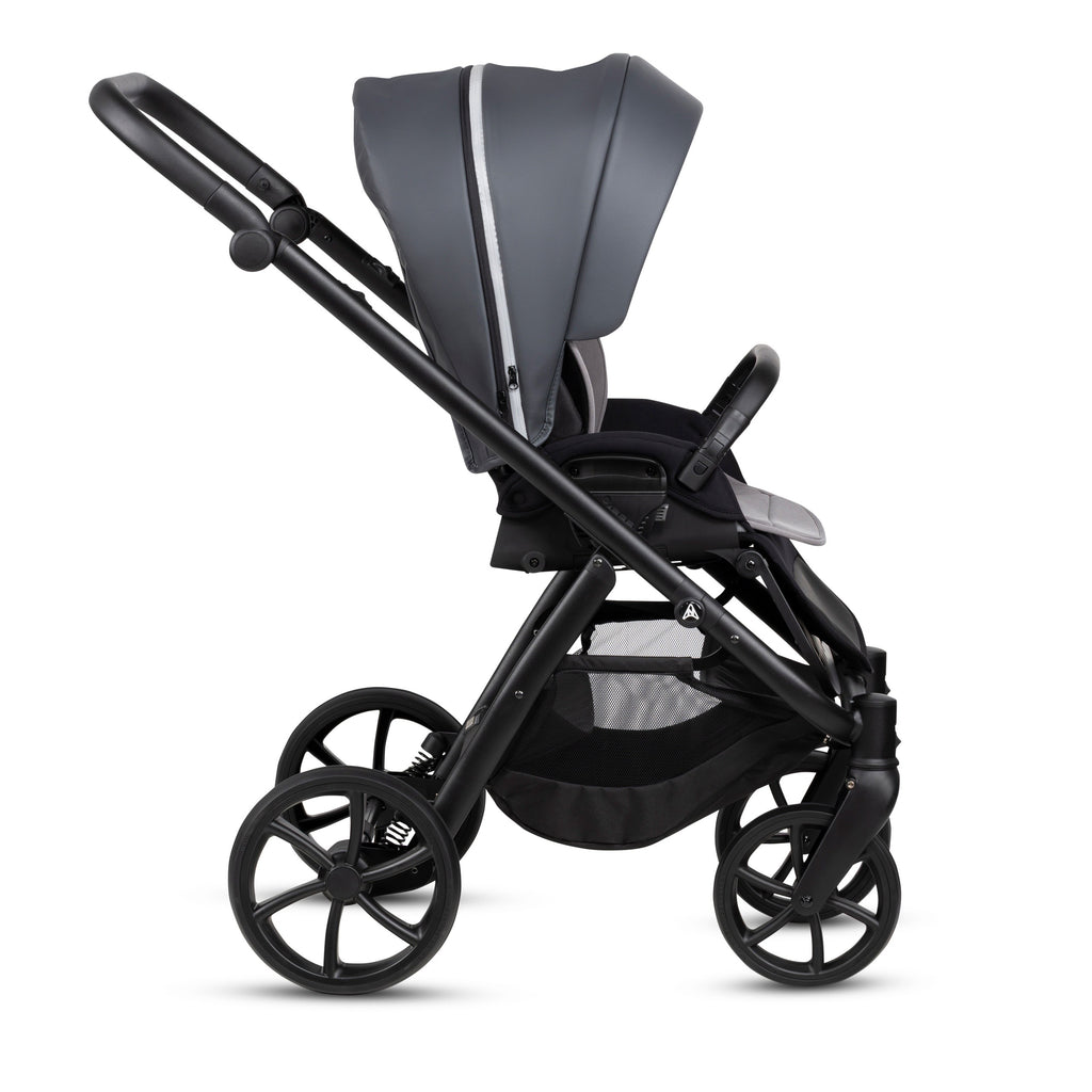 Poussette 2 en 1 Fjordi V2 Leather Shadow Grey Noordi – vue 7