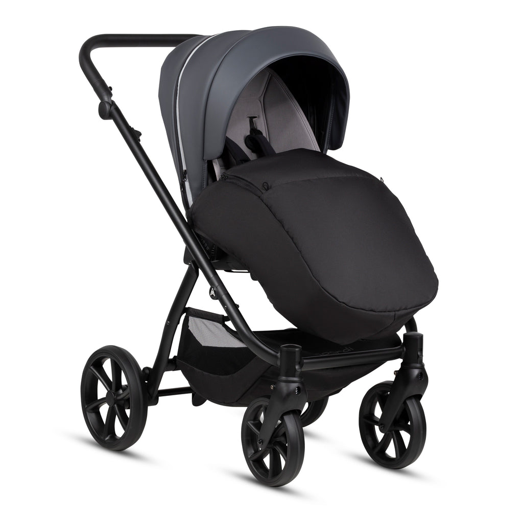 Poussette 2 en 1 Fjordi V2 Leather Shadow Grey Noordi – vue 5