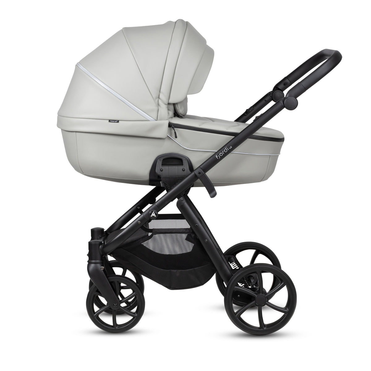 Kinderwagen 2-in-1 Fjordi V2 Leather Sleet Noordi – weergave 3