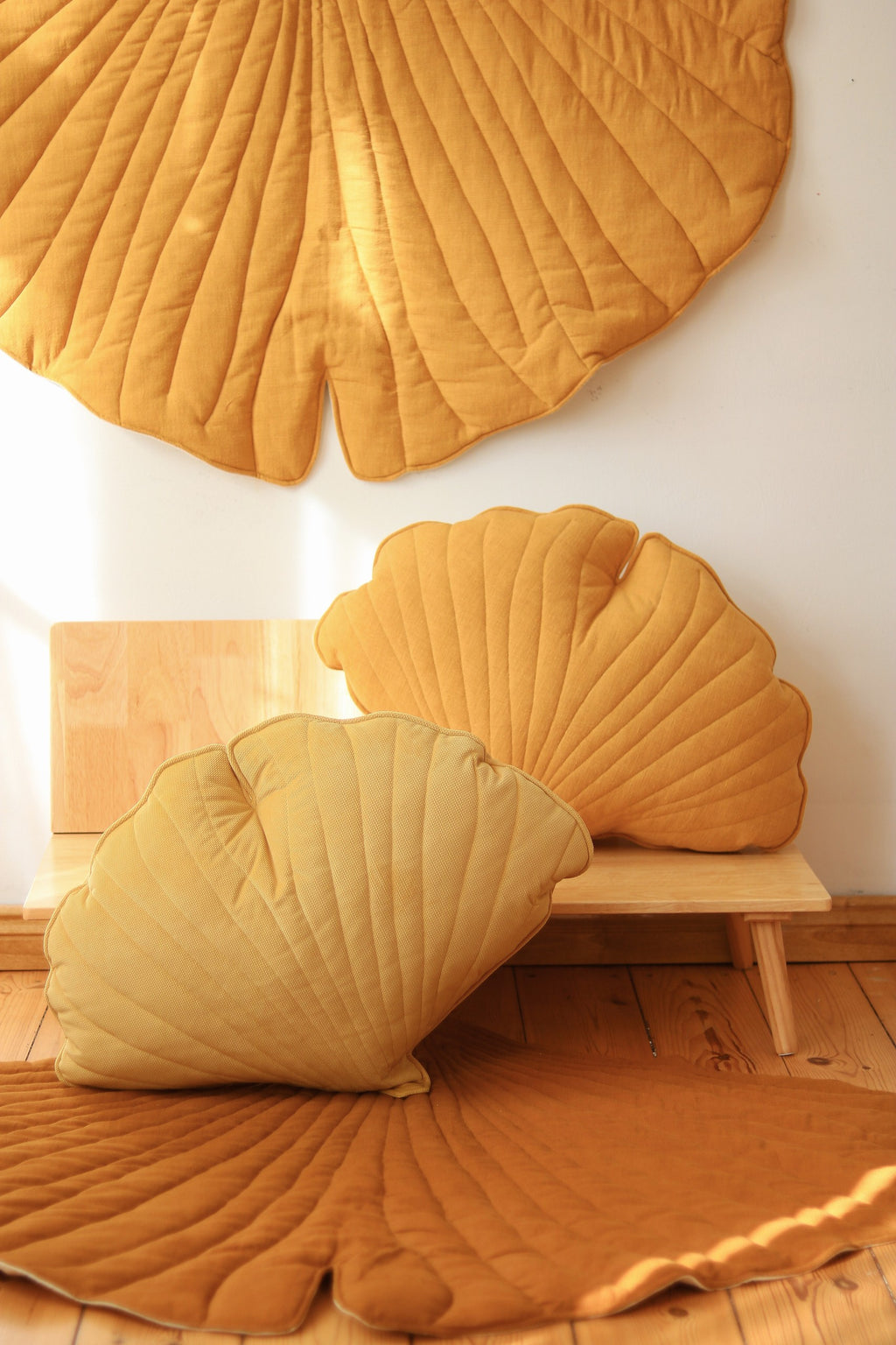 Tappeto foglia di ginkgo mango moi mili – vista 3