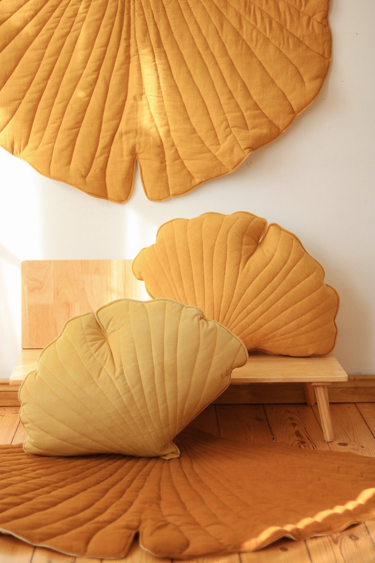 Tappeto foglia di ginkgo mango moi mili – vista 3