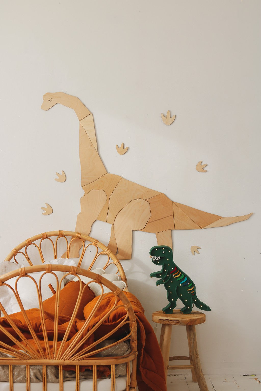 Wanddecoratie Diplodocus maat M Cut It Now
