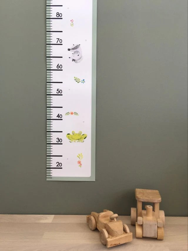 Toise enfant en papier Animaux rigolos Little Harri