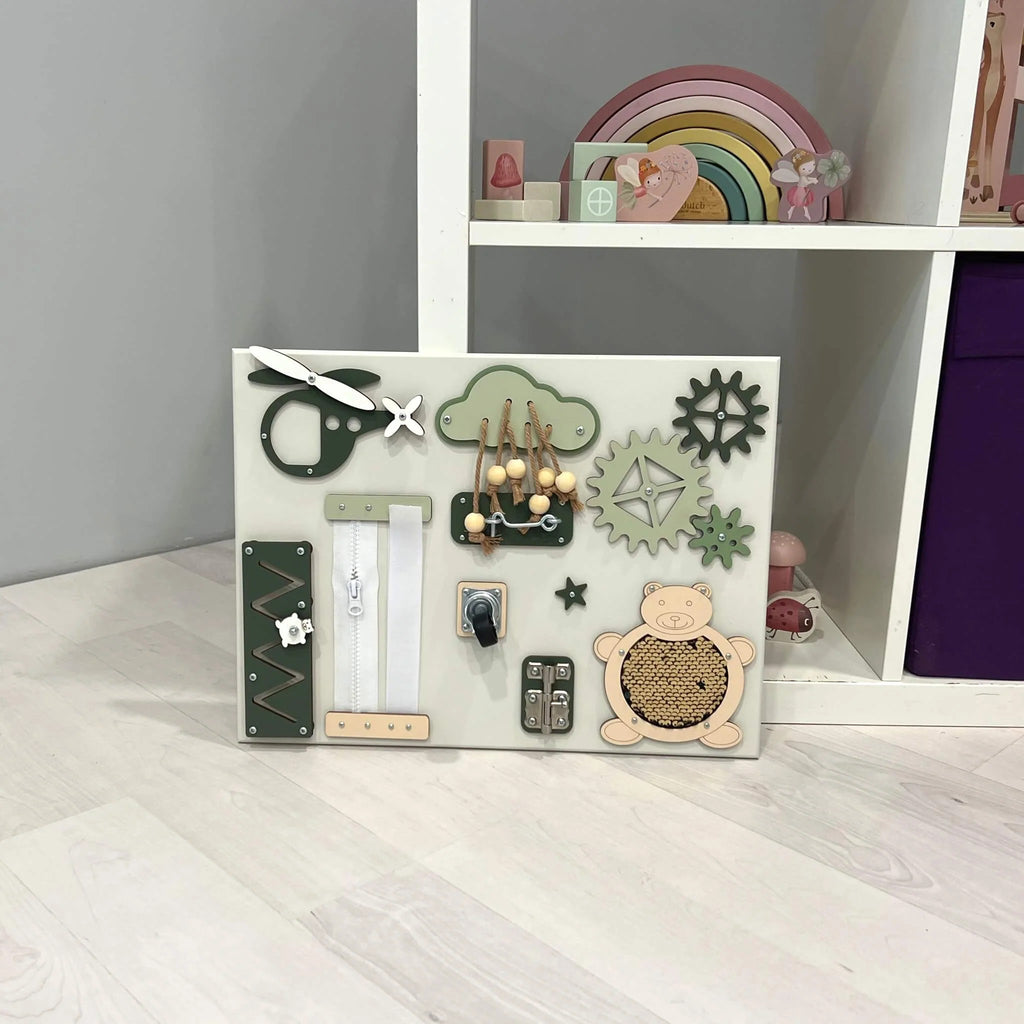 Tablero sensorial para bebé 30×40 cm BusyBunnyToys – vista 6