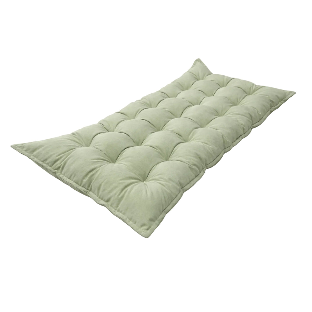 Coussin de sol enfant matelassé vert bees&blooms
