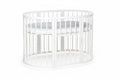 Lit bébé rond évolutif KOTTO Olin avec matelas, blanc
