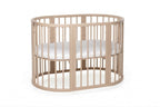 Lit bébé rond évolutif KOTTO Olin avec matelas, cappuccino