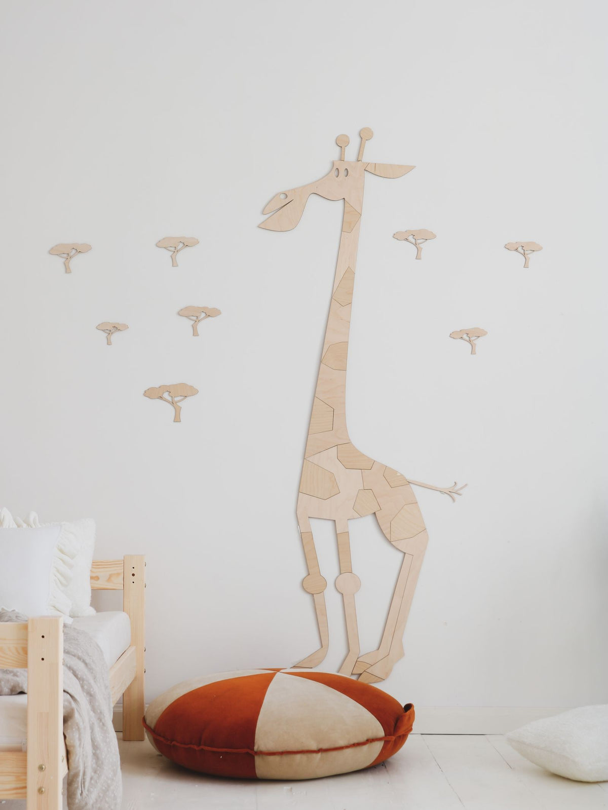 Wanddecoratie giraf Cut It Now