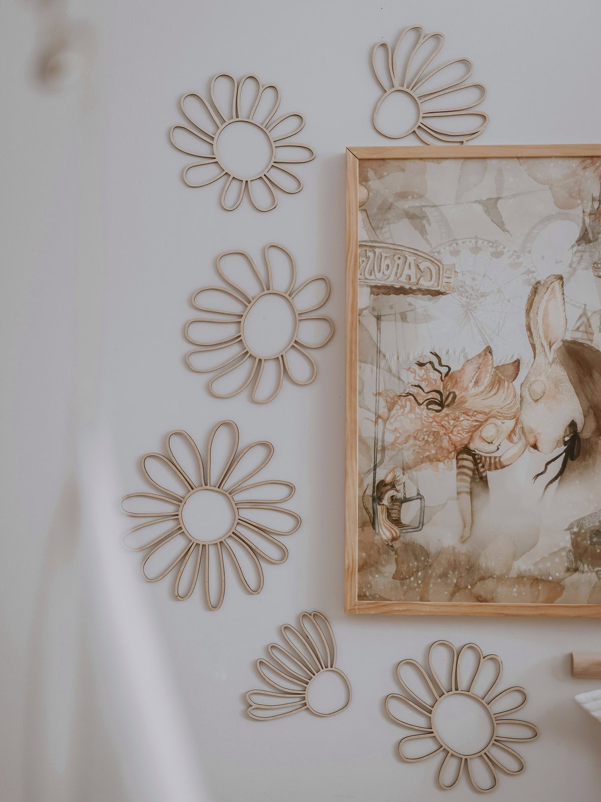 Wandbloemen madeliefjes Cut It Now – weergave 4
