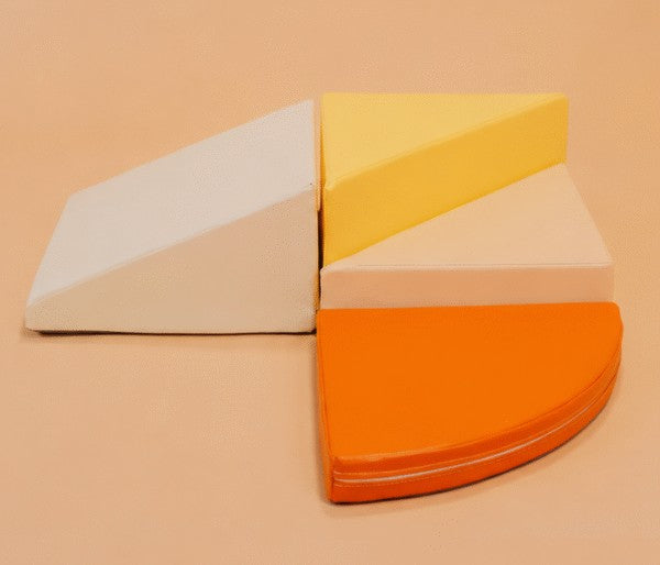 Blocs de motricité en mousse Lumo, set de 4 pièces, orange – leg&go