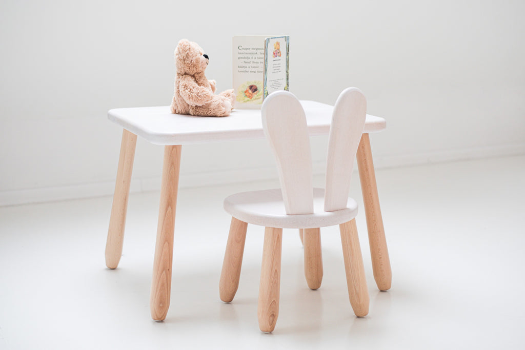 Kindertisch mit Stuhl Motiv Hase Kidozia – Ansicht 2