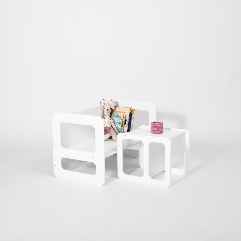 Stolik do jedzenia i krzesełko Montessori House Bed – widok 2