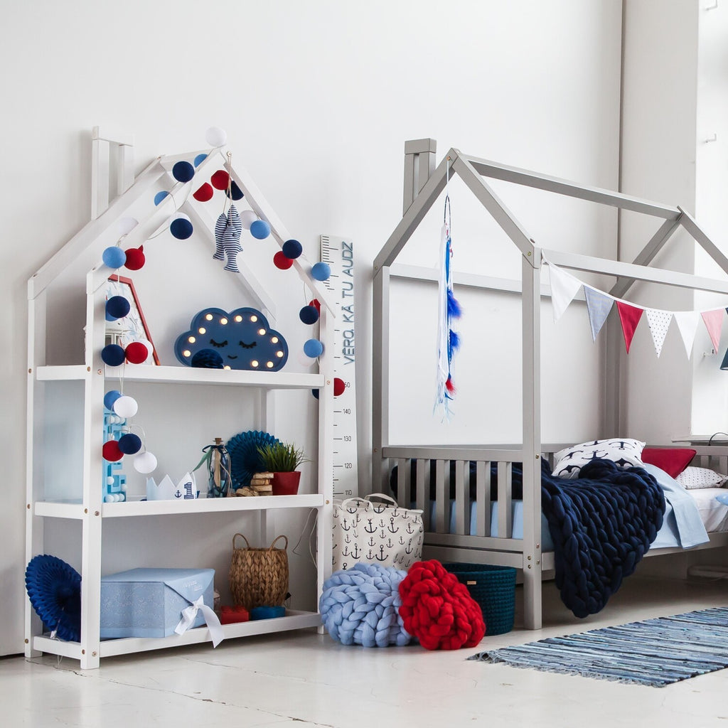 Étagère maison en bois pour chambre d'enfant Montessori House Bed – vue 6