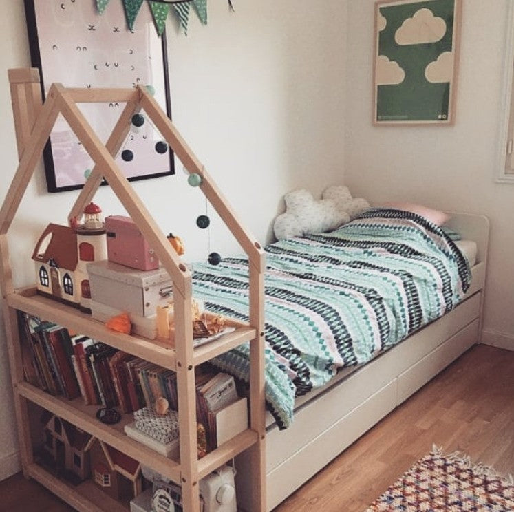Étagère maison en bois pour chambre d'enfant Montessori House Bed – vue 7