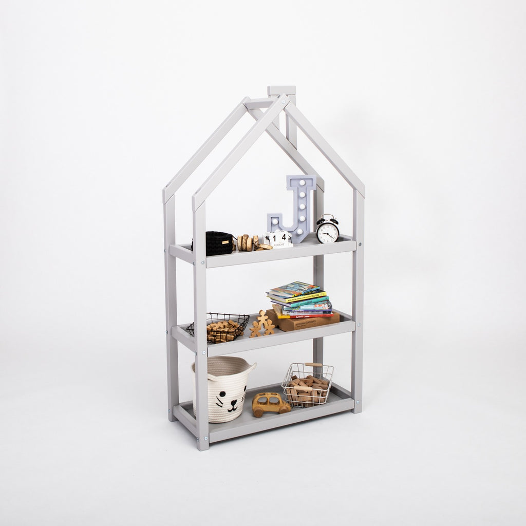 Étagère maison en bois pour chambre d'enfant Montessori House Bed – vue 17