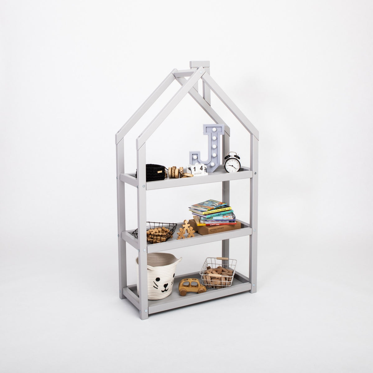 Étagère maison en bois pour chambre d'enfant Montessori House Bed – vue 17