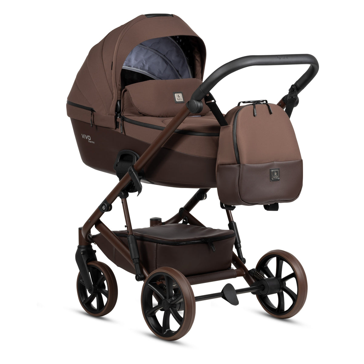 Wózek 2w1 Viva 6+ Essential espresso Tutis – widok 2