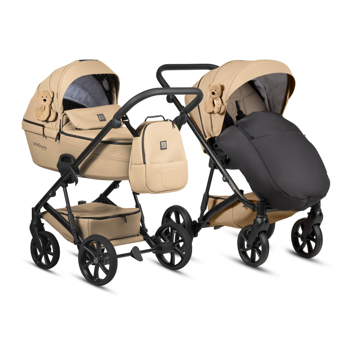 Passeggino 2 in 1 Viva 6+ Teddy Creamy Teddy Tutis