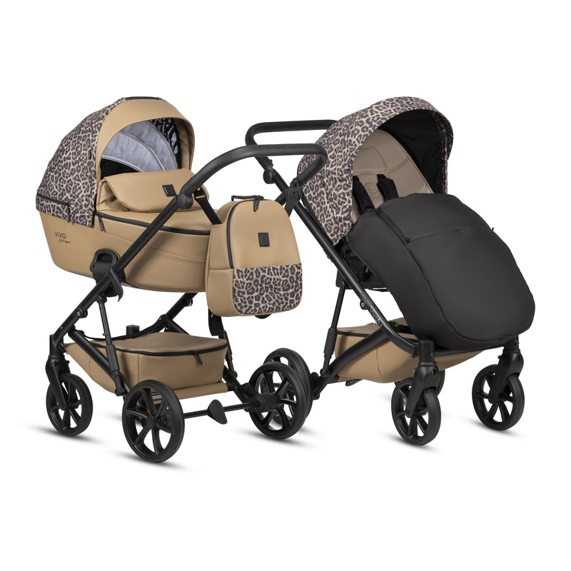Cochecito 2 en 1 Tutis Viva 6+ Wild Elegance, leopardo