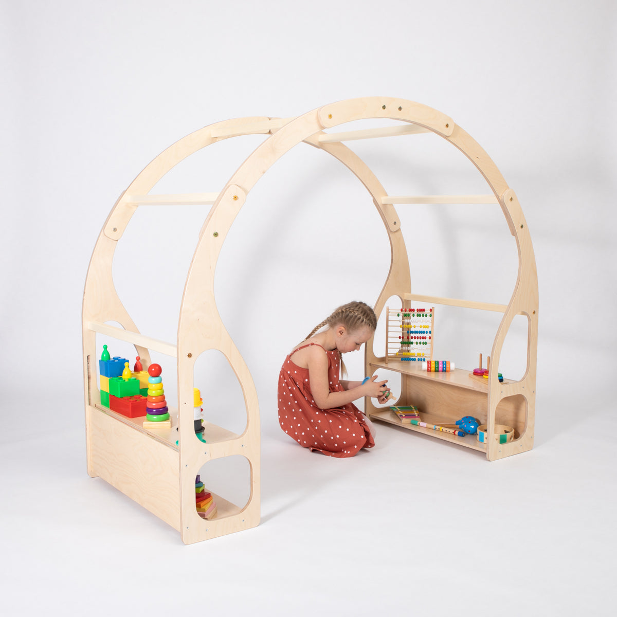 Spielregal Montessori House Bed – Ansicht 4