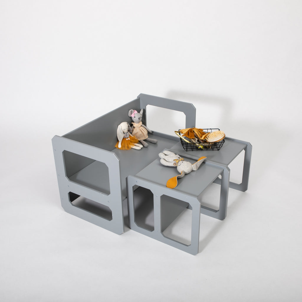 Stolik do jedzenia i 2 krzesełka Montessori House Bed – widok 3