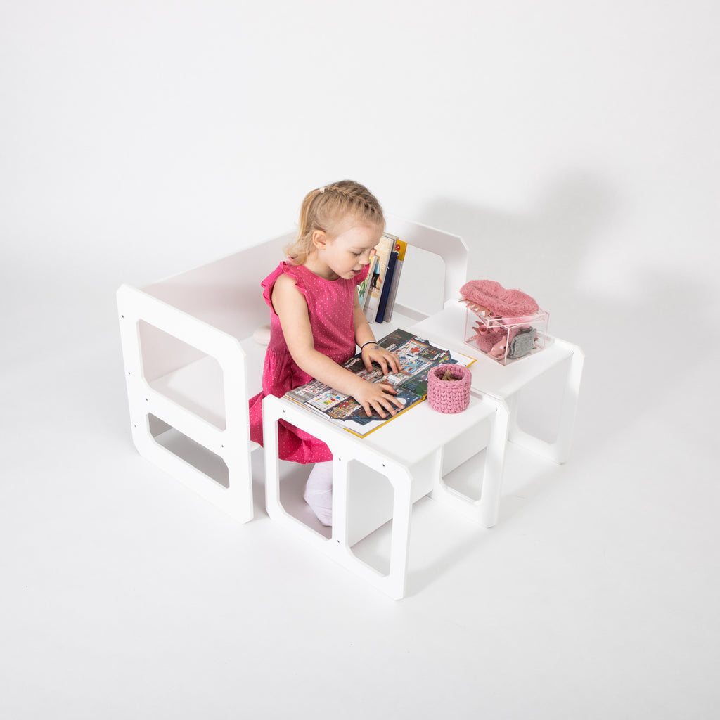 Stolik do jedzenia i 2 krzesełka Montessori House Bed – widok 5