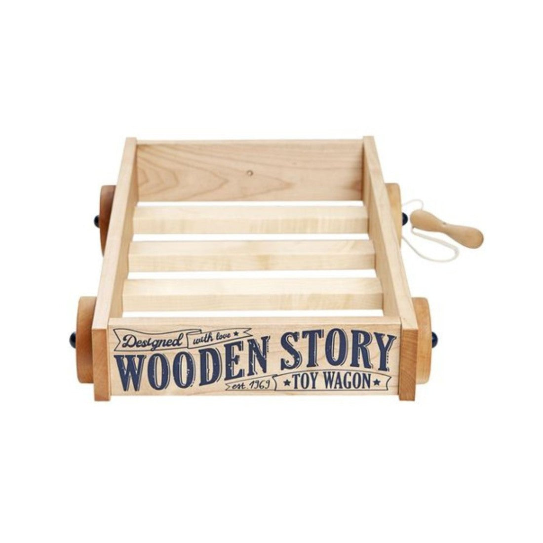 Chariot en bois pour enfant Wooden Story – vue 3