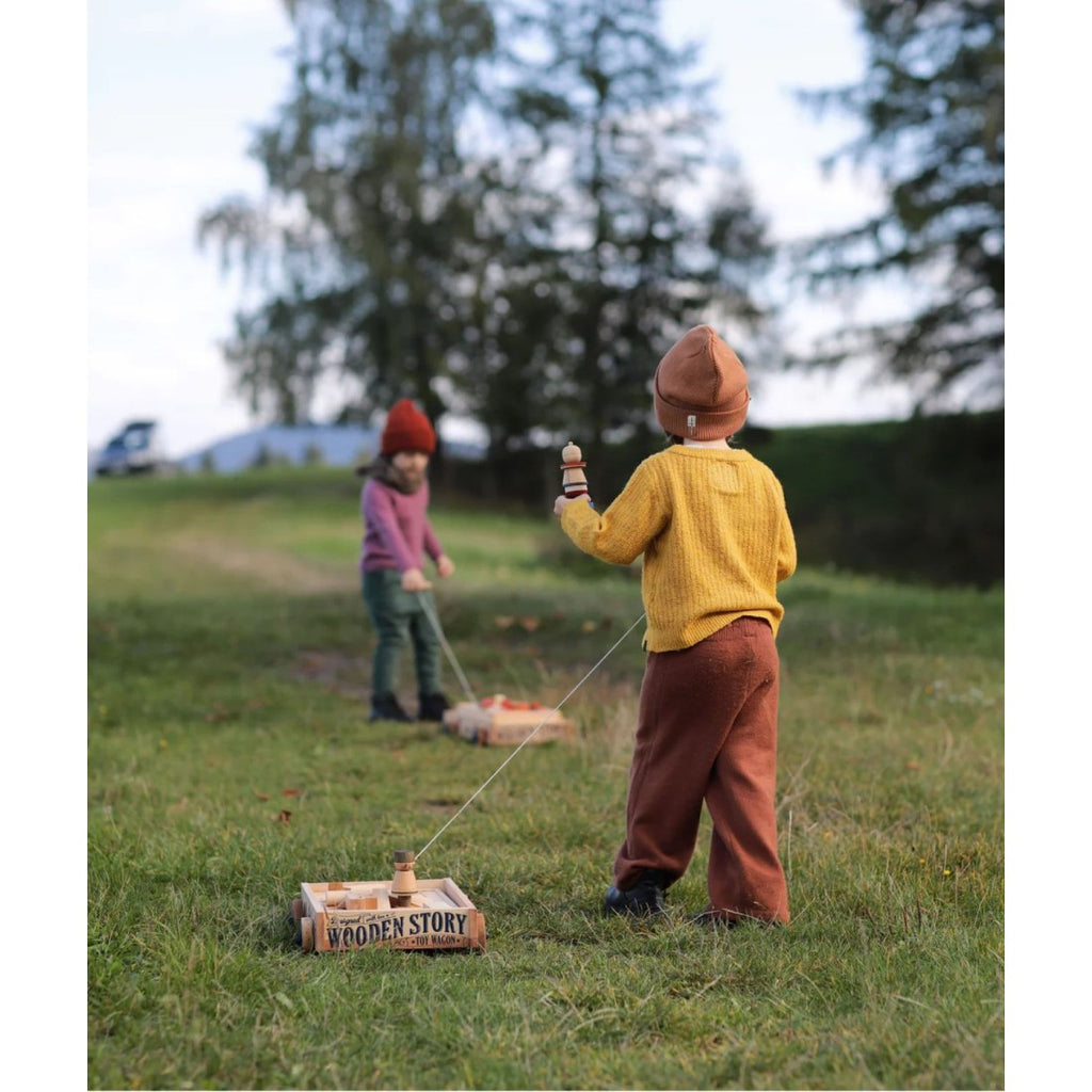 Chariot en bois pour enfant Wooden Story – vue 6