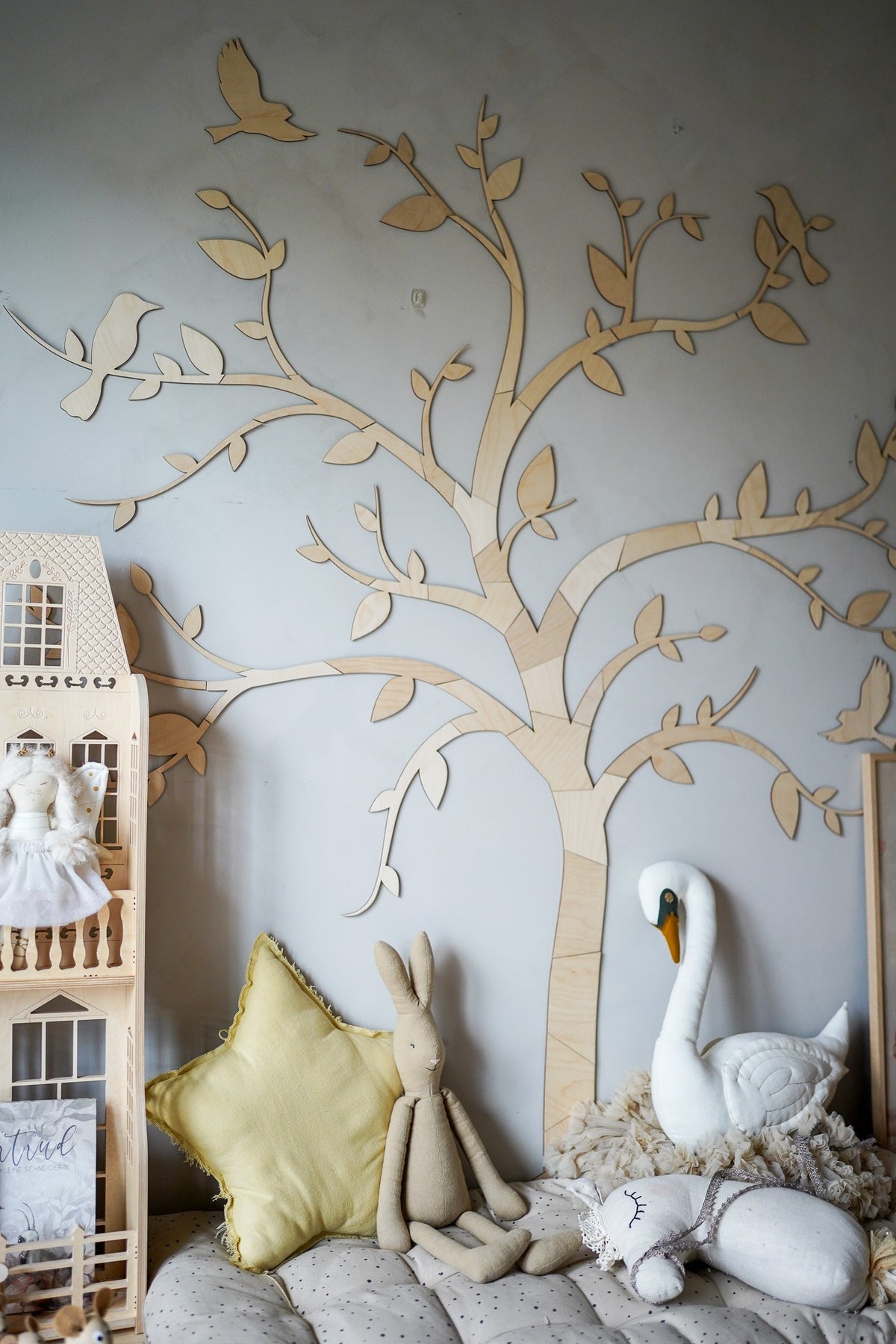 Decorazione murale albero e uccelli Cut It Now – vista 6