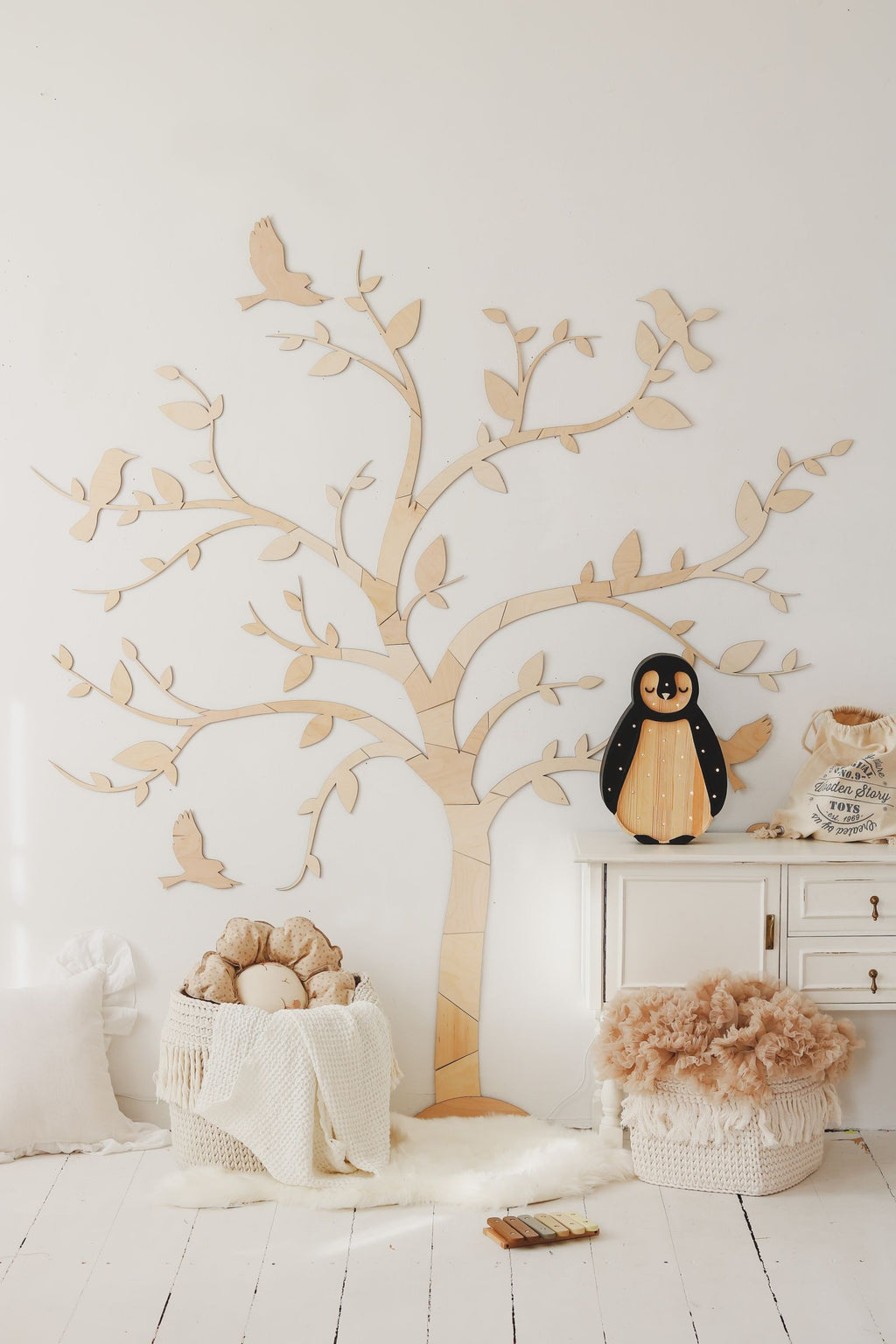 Decorazione murale albero e uccelli Cut It Now – vista 4