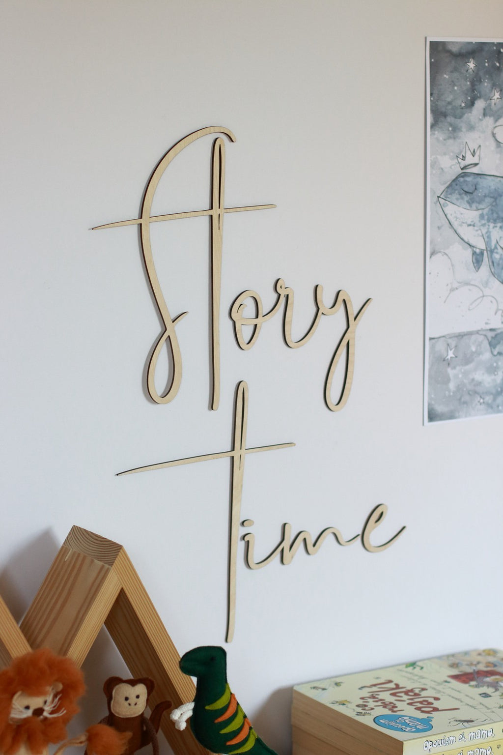 Scritta murale Story Time Cut It Now – vista 3