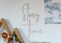 Scritta murale Story Time Cut It Now