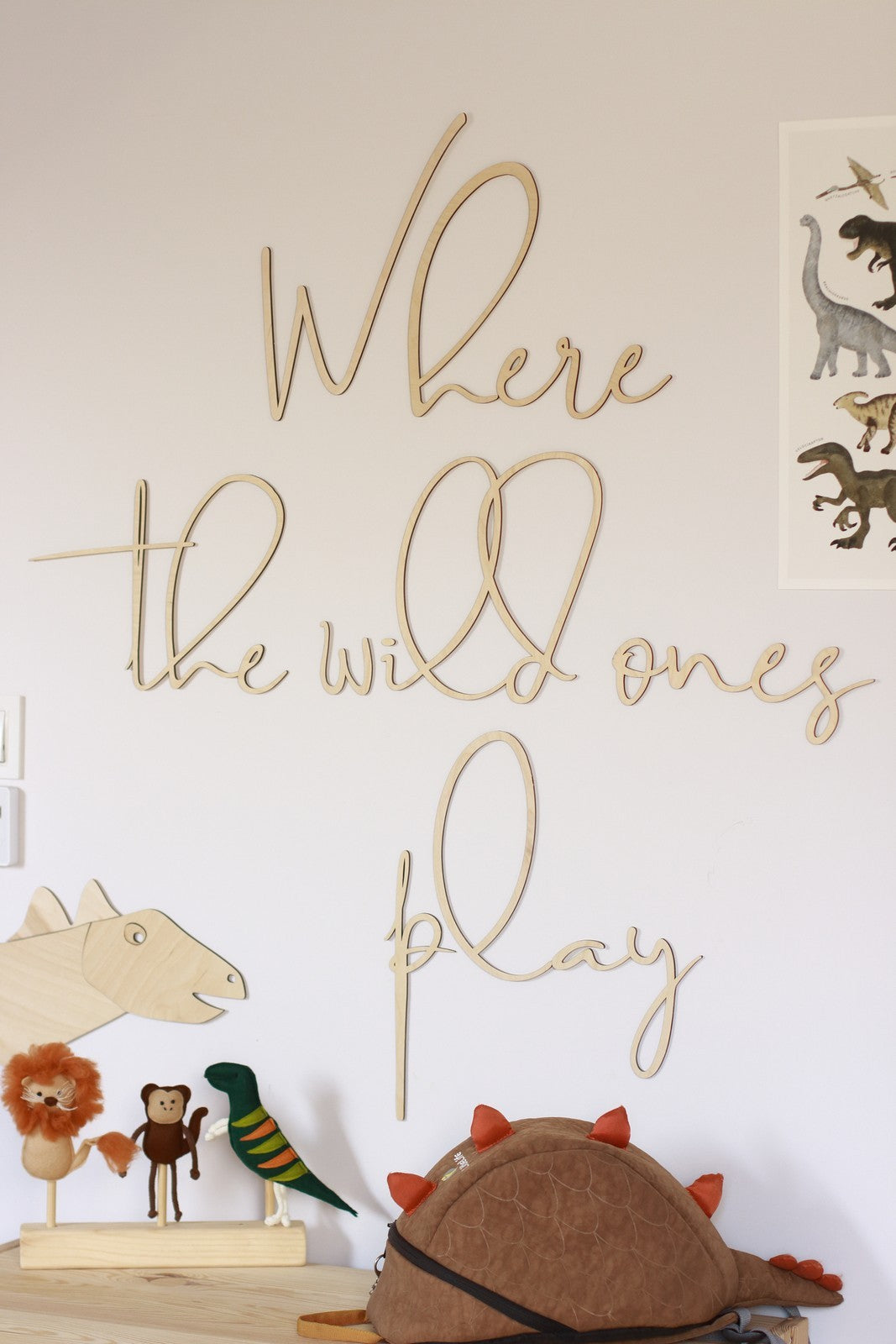 Wandschriftzug Where The Wild Ones Play Cut It Now – Ansicht 2