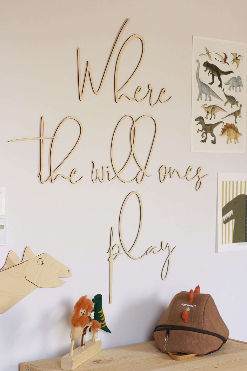Muurtekst Where The Wild Ones Play Cut It Now