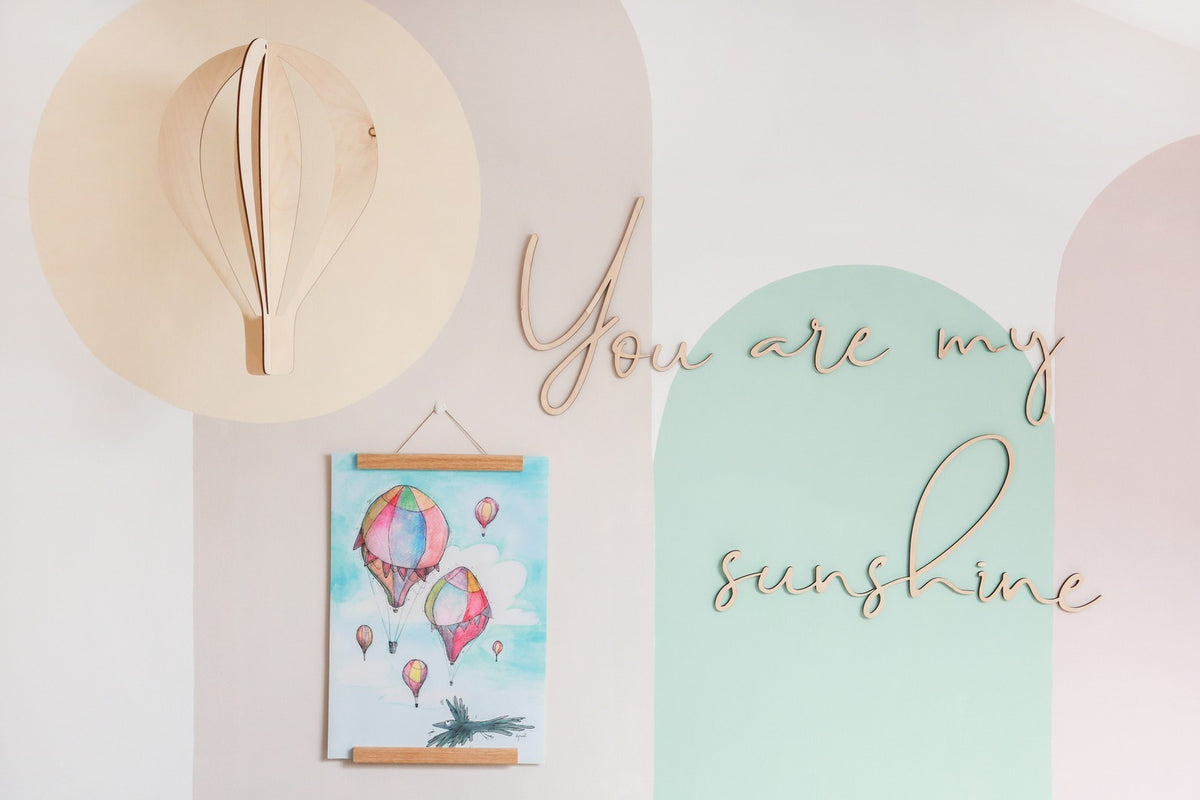 Wandschriftzug You Are My Sunshine Cut It Now – Ansicht 3